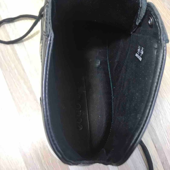 NWT ECCO Soft 7 Luxe High Top Patent Leather Black - Picture 7 of 8